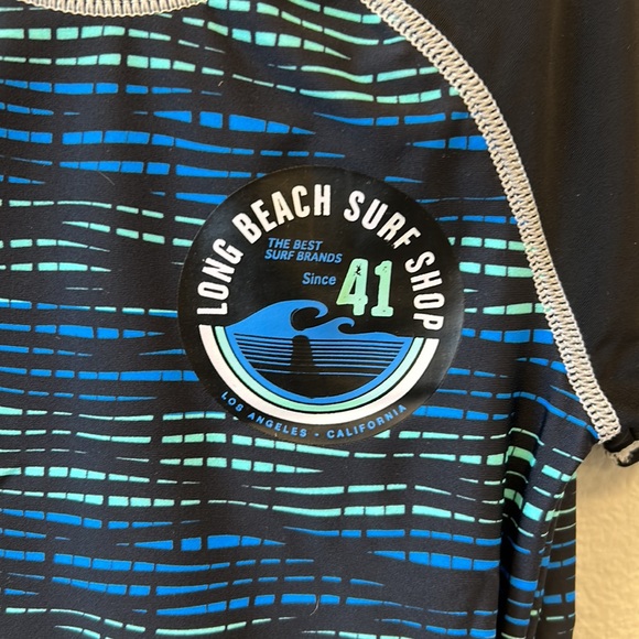 NWT DISTRICT BOY KIDS RASHGUARD SET C. Jet black - Picture 3 of 5